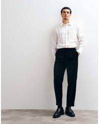 ASOS - Relaxed Tapered Pleat Front Suit Trousers - Lyst