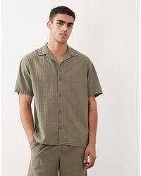 Jack & Jones - Textured Shirt With Short Sleeves - Lyst