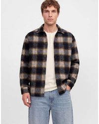 Jack & Jones - Soho Camisa Holgada De Manga Larga Con Cuello Italiano En - Lyst