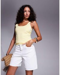 River Island - Denim Bermuda Short - Lyst