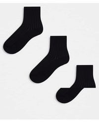 Weekday - Bella 3 Pack Ribbed Socks - Lyst