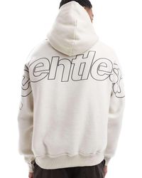 Bershka - Hoodie Met Grafische 'Relentless' Print Op De Achterkant - Lyst