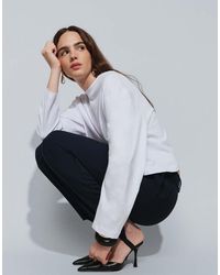 ASOS - Long Sleeve Boxy Cropped T-Shirt - Lyst