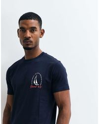 GANT - Coastal Chest Print T-shirt - Lyst