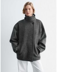 & Other Stories - Wool Blend Short Funnel Neck Jacket - Lyst