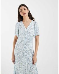 Vero Moda - Buttondown Maxi Dress - Lyst