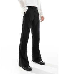 ASOS - Flare Tuxedo Suit Trouser - Lyst