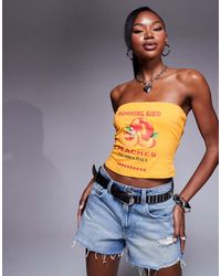 Princess Polly - Top A Fascia Con Grafica Di Frutta - Lyst