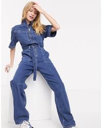 denim boiler jumpsuit