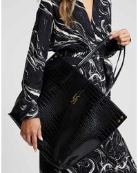 River Island - Croc Embossed Tote Bag - Lyst