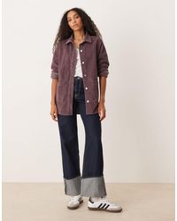 Roxy - – kick back – hemdjacke aus gewaschenem cord - Lyst