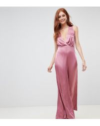 bcbg high low sequin jumpsuit