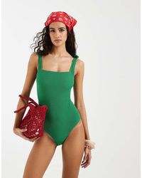 & Other Stories - Crinkle Swimsuit With Knot Detail - Lyst