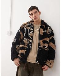 Obey - Mushroom Graphic Sherpa Jacket - Lyst