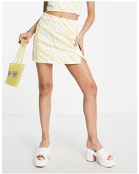 New Look - Denim Mini Skirt - Lyst