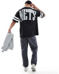 KTZ - Brooklyn nets - t-shirt nera con stampa sulla schiena - Lyst