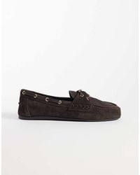 Mango - 100% Leather Boat Shoe - Lyst
