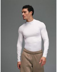 4505 - Icon Active Quick Dry Muscle Fit Base Layer Training Long Sleeve Mock Neck Top - Lyst