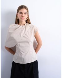 TOPSHOP - Cape Structured Top - Lyst