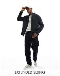 ASOS - Camisa Extragrande Estilo 90S De Pana En De -Gris - Lyst