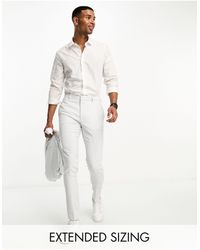 ASOS - Micro Texture Skinny Suit Pants - Lyst