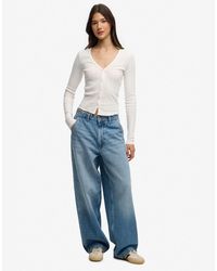 Superdry - – athletic – basic-strickjacke aus pointelle - Lyst
