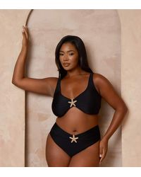 Moda Minx Curve - X Alessa Tyrrell-charles Starfish High Waisted Bottoms - Lyst