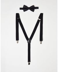 ASOS - Bow Tie And Braces Set - Lyst