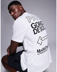 4505 - Quick Dry Performance Jersey Back Graphic Oversized Running T-shirt - Lyst