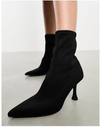 Monki - Pointed Heeled Ankle Boots - Lyst