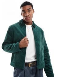 ASOS - – gesteppte harrington-jacke aus cord - Lyst