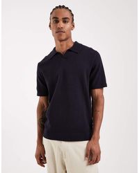 Jack & Jones - Premium Split Neck Knitted Top - Lyst