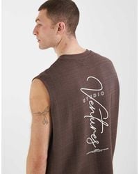 ASOS - Heavyweight Oversized Tank With Text Graphic - Lyst