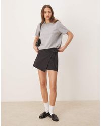 ASOS - Denim Wrap Skort - Lyst