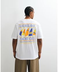 Only & Sons - Oversized Fit T-shirt With Yacht Club Back Print - Lyst