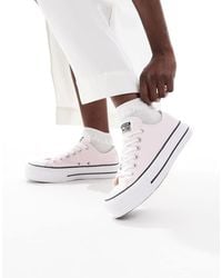 Converse - Zapatillas De Deporte Rosas Chuck Taylor All Star Lift Ox De - Lyst