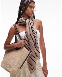 ARKET - Pure Wool Thin Printed Scarf - Lyst