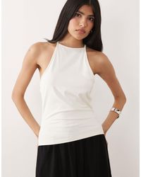 ASOS - Polyamide Strappy Racer Back Detail Top - Lyst