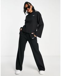 Nike Mini Swoosh High Waisted Wide Leg 