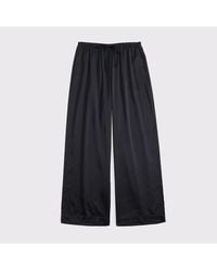 Abercrombie & Fitch - Gemma Satin Wide Leg Pull-On Pant - Lyst