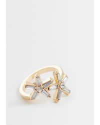 ASOS - Ring Met Mini-Kristallen Zeesterretjes - Lyst