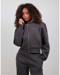 SIMMI - Drop Shoulder Zip Hoodie - Lyst