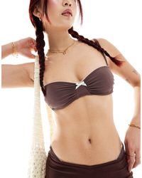 Motel - – pali – bikinioberteil mit picot-besatz - Lyst