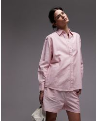 Tommy Hilfiger - – leinenhemd mit und weißen streifen - Lyst