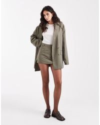 Miss Selfridge - Tailored Micro Mini Skort Co-ord - Lyst