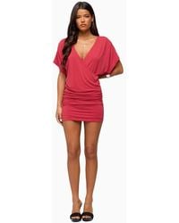 Edikted - Yaara Wrap Mini Dress - Lyst