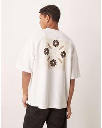 ASOS - Super Heavyweight Oversized T-Shirt With Summer Graphic - Lyst