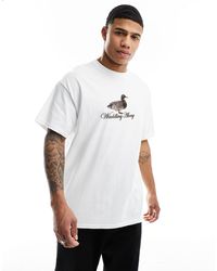 ASOS - T-shirt oversize à imprimé canard sur le devant - Lyst