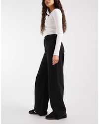 Pieces - Selma High Waisted Wide Leg Jeans - Lyst