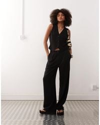 Reclaimed (vintage) - – locker geschnittene hose aus leinenmix - Lyst